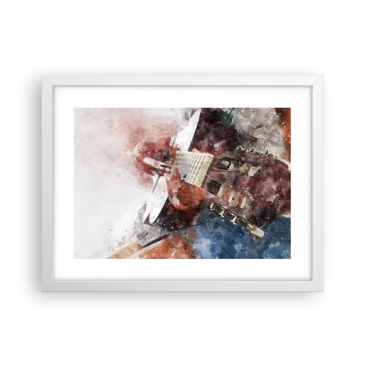 Plakat w białej ramie - I co o tym myślisz? - 40x30 cm