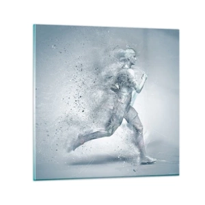 Obraz na szkle - Energia krystalicznie czysta - 60x60 cm