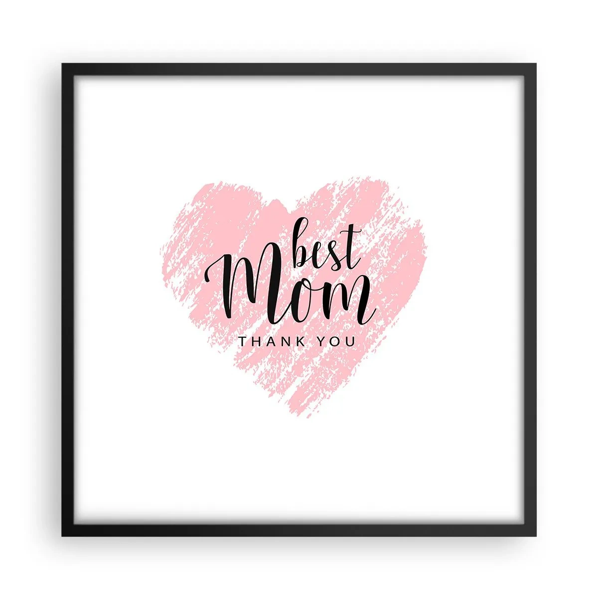 Plakat w czarnej ramie - Zawsze odpowiedni moment - 50x50 cm