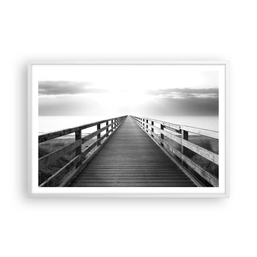 Plakat w białej ramie - W siną dal… - 91x61 cm