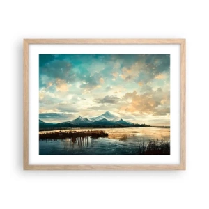 Plakat w ramie jasny dąb - Pod opieką nieba - 50x40 cm