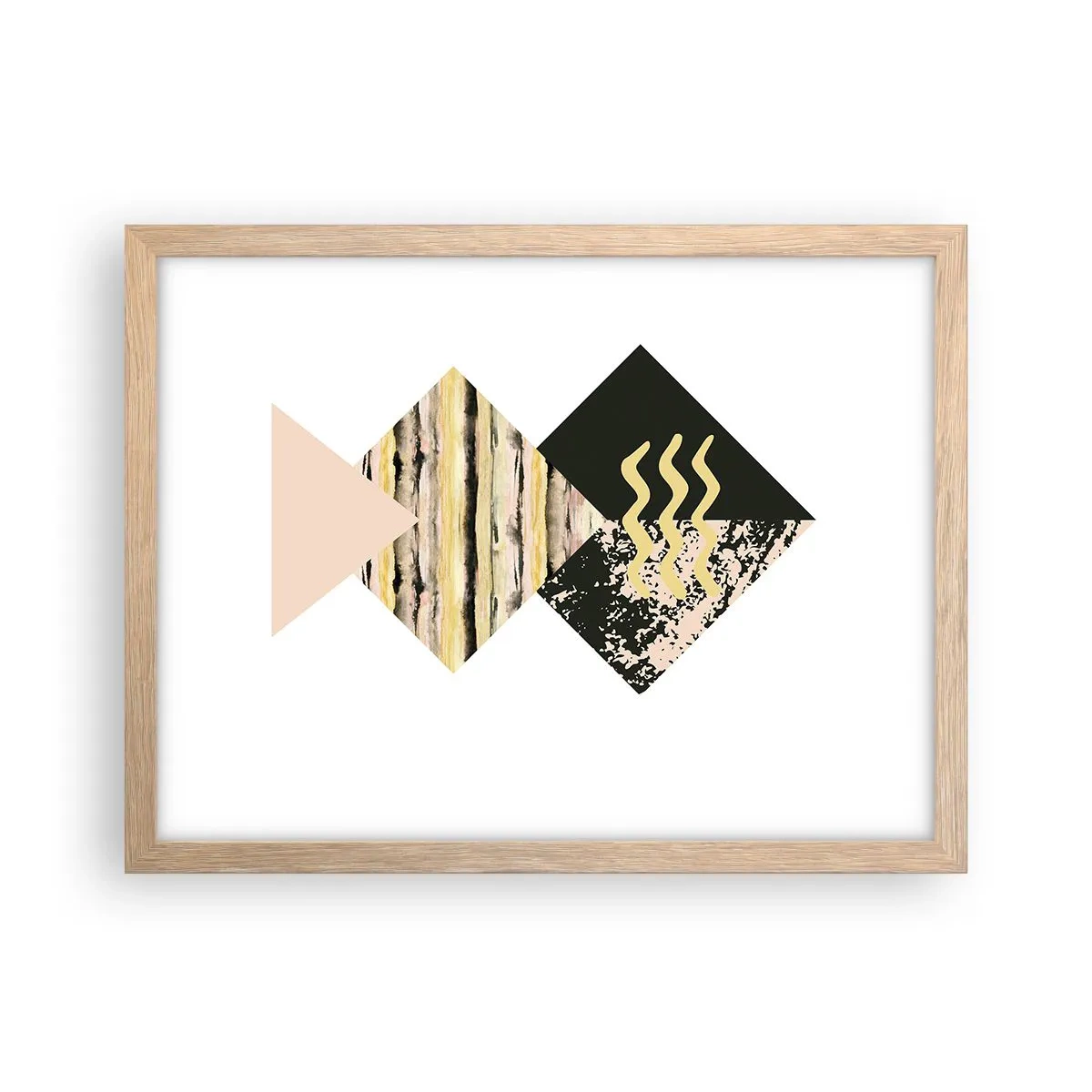 Plakat w ramie jasny dąb - Nie takie proste - 40x30 cm