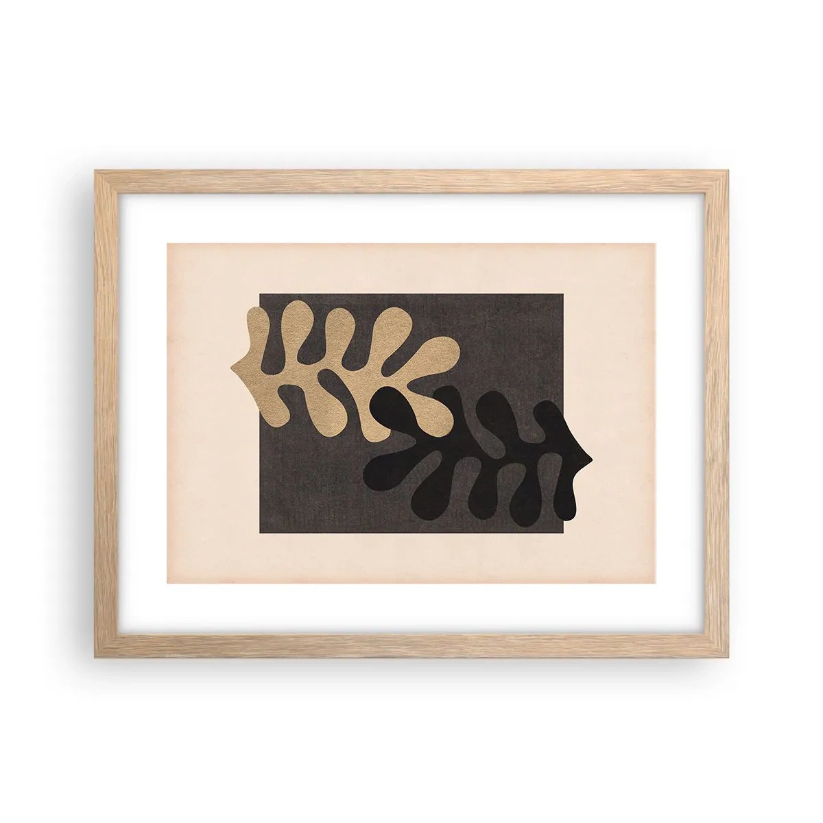 Plakat w ramie jasny dąb - Brak i dopełnienie - 40x30 cm