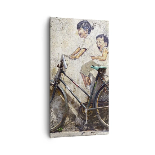 Obraz na płótnie - Prawda czy fałsz? - 55x100 cm