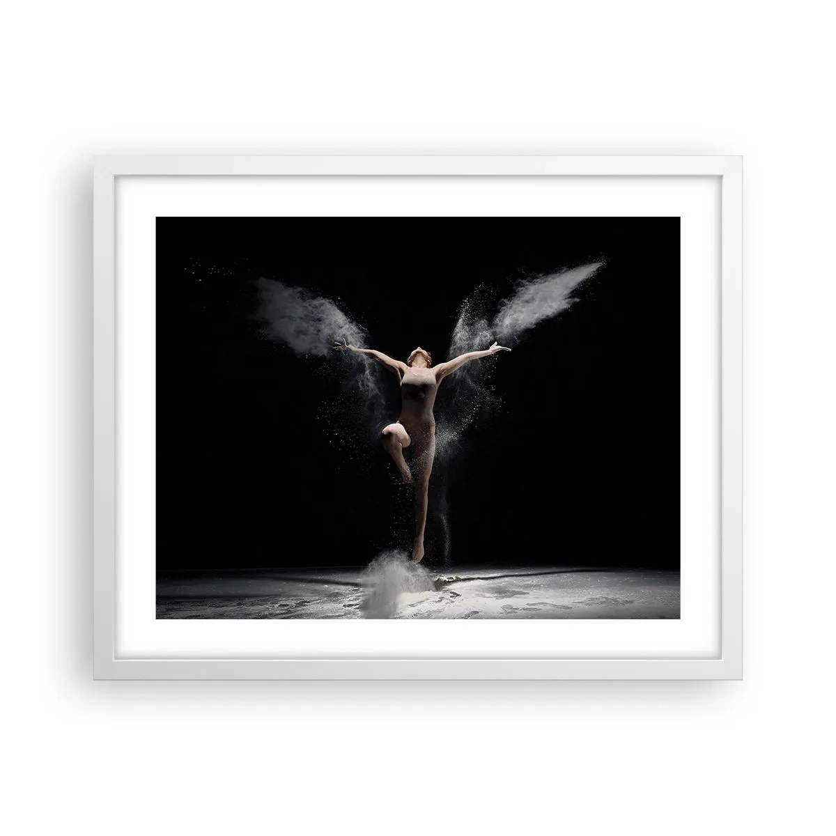 Plakat w białej ramie - Elfy istnieją - 50x40 cm