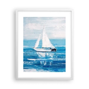 Plakat w białej ramie - Z przyjacielem u boku - 40x50 cm