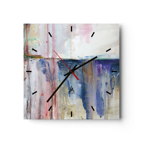 Zegar ścienny - Barwne wrażenia i skojarzenia - 40x40 cm