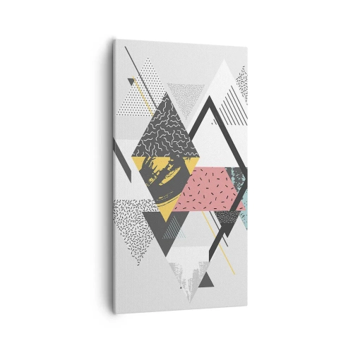 Obraz na płótnie - Wariacja na trójkąt i romb - 55x100 cm