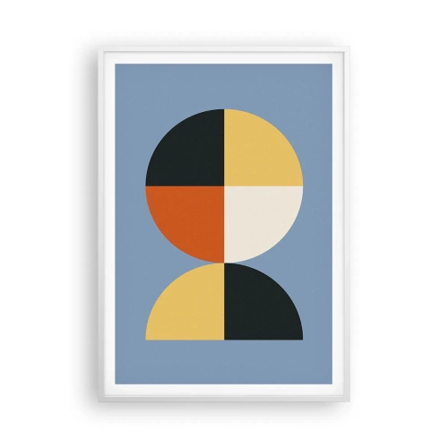 Plakat w białej ramie - Patrz i licz - 70x100 cm