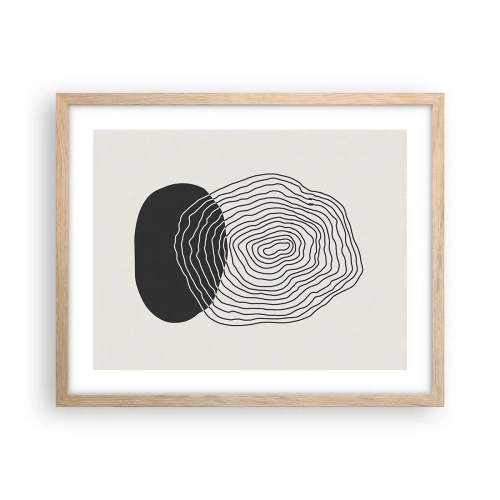 Plakat w ramie jasny dąb - Trwanie i drganie - 50x40 cm