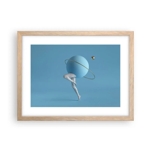 Plakat w ramie jasny dąb - A planety szaleją - 40x30 cm