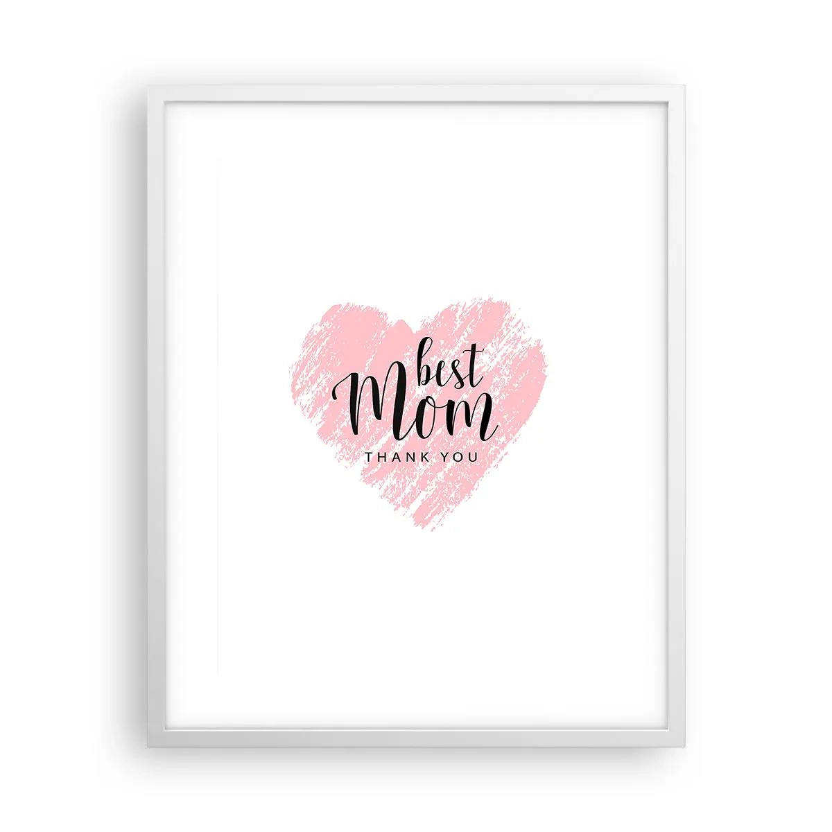 Plakat w białej ramie - Zawsze odpowiedni moment - 40x50 cm