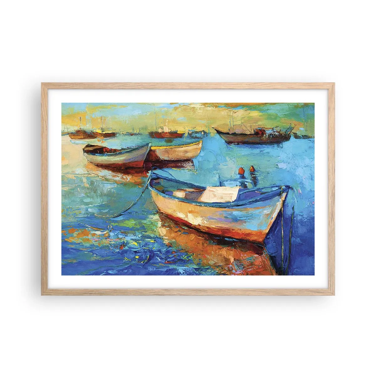 Plakat w ramie jasny dąb - W południowej zatoce - 70x50 cm