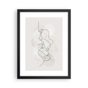 Plakat w czarnej ramie - Splątani w uścisku - 30x40 cm
