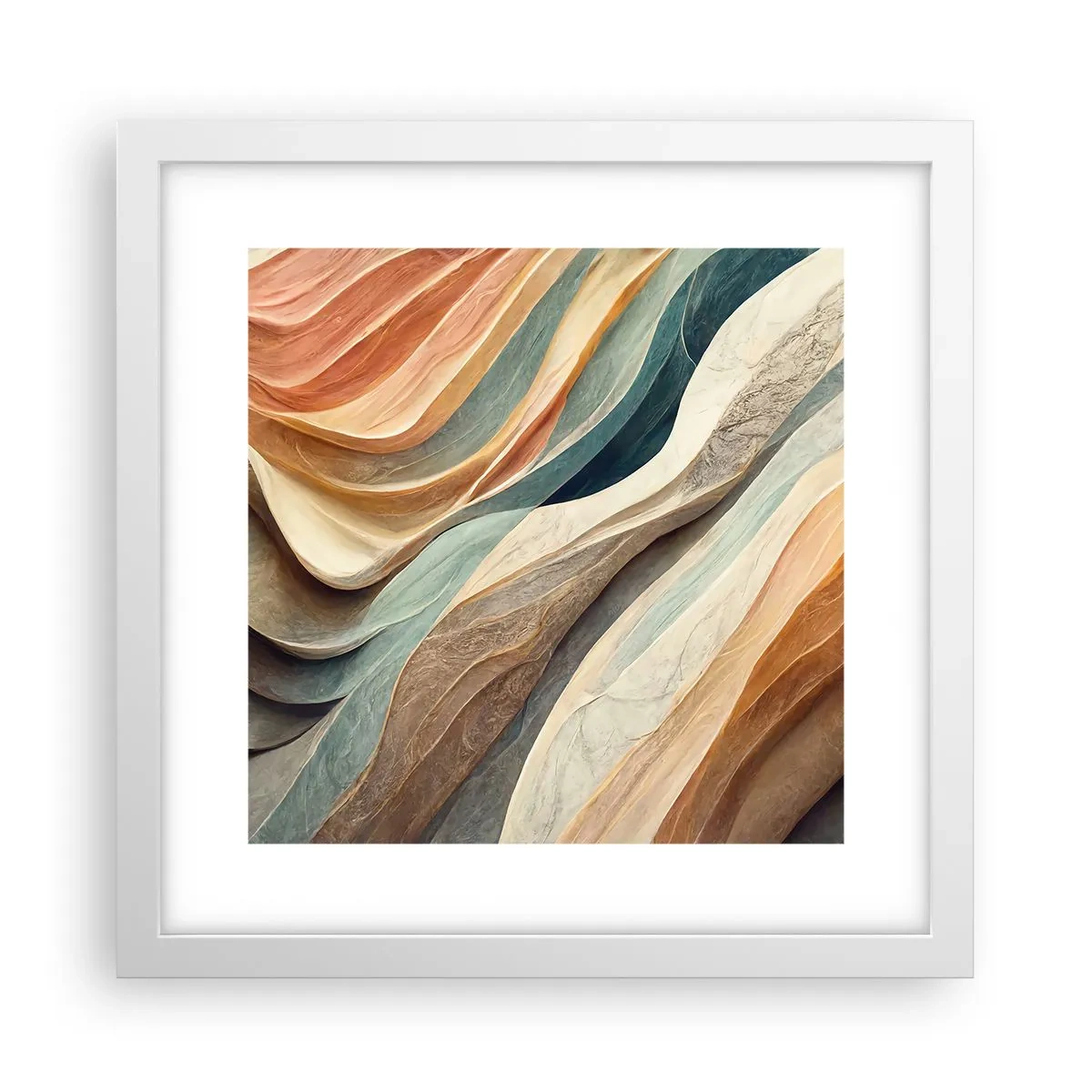 Plakat w białej ramie - Chwila przed zmianą - 30x30 cm