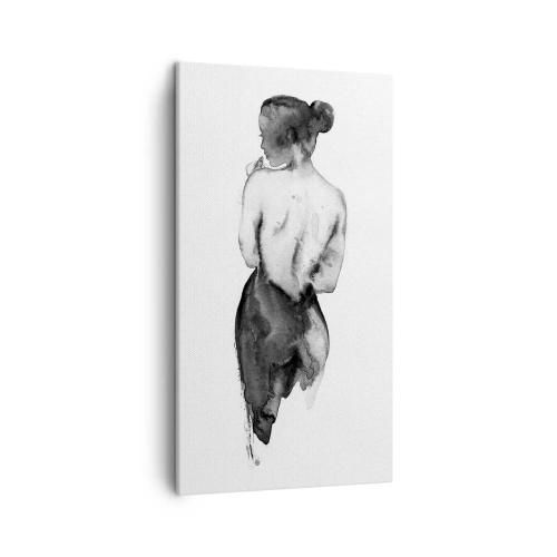 Obraz na płótnie - Przy niej świat znika - 45x80 cm