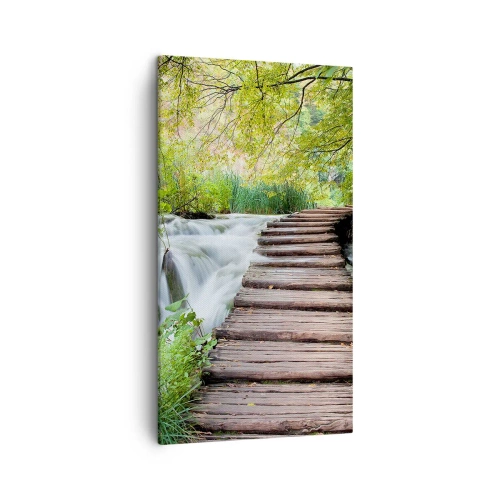 Obraz na płótnie - Wcale nie cicha woda - 45x80 cm