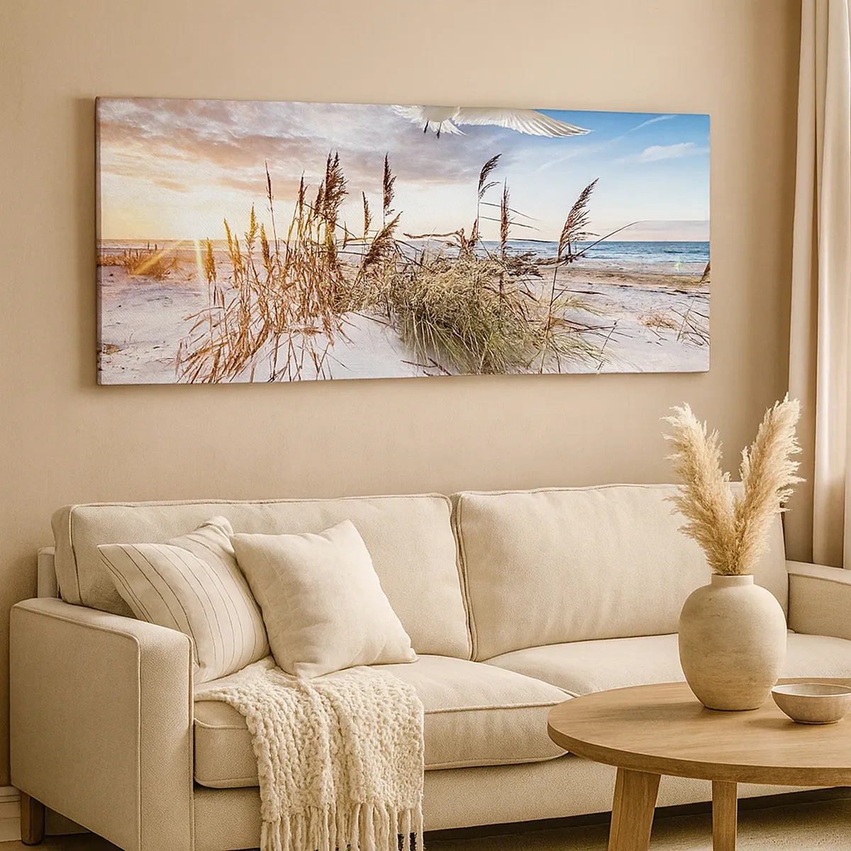 Obraz na płótnie - Wiatr od morza - 30x30 cm