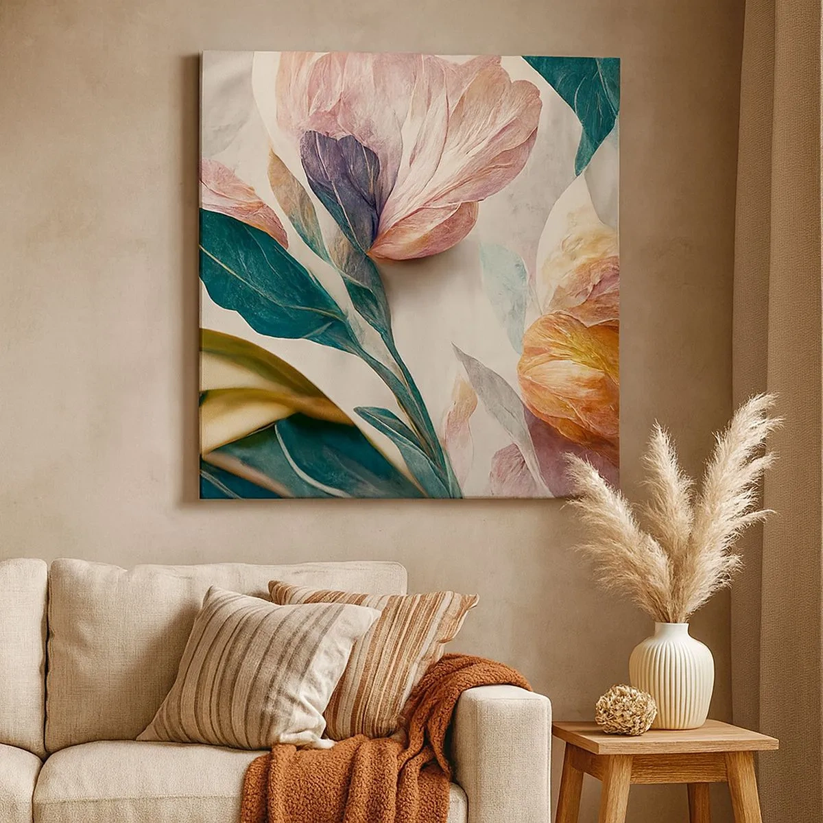 Obraz na płótnie - Kwiaty wysp południowych - 30x30 cm