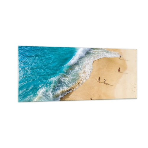 Obraz na szkle - A potem słońce, plaża… - 100x40 cm