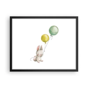 Plakat w czarnej ramie - Też polecę! - 50x40 cm