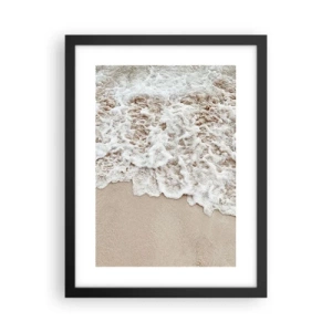 Plakat w czarnej ramie - Zaraz wracam - 30x40 cm