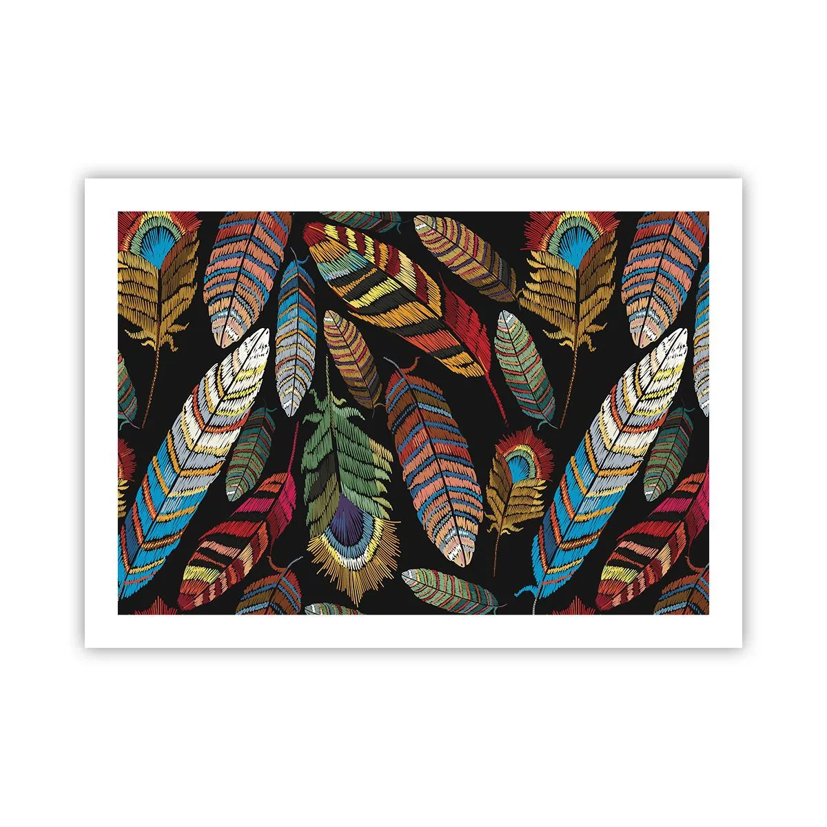 Plakat - Ptasi karnawał - 70x50 cm