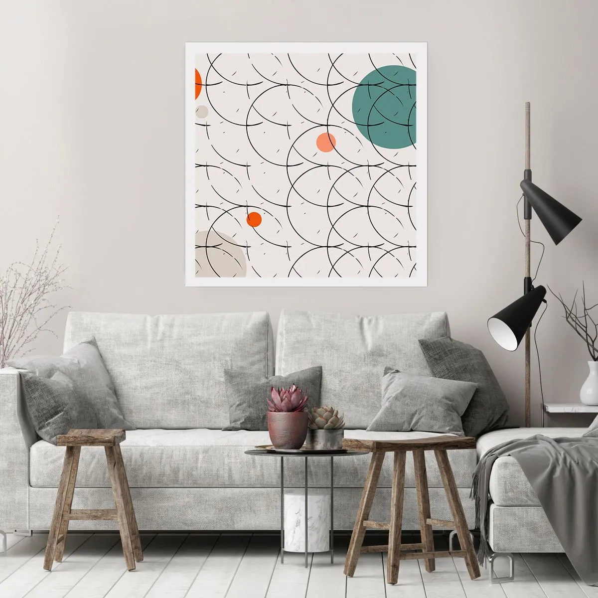 Plakat - W pop-artowym duchu - 40x40 cm