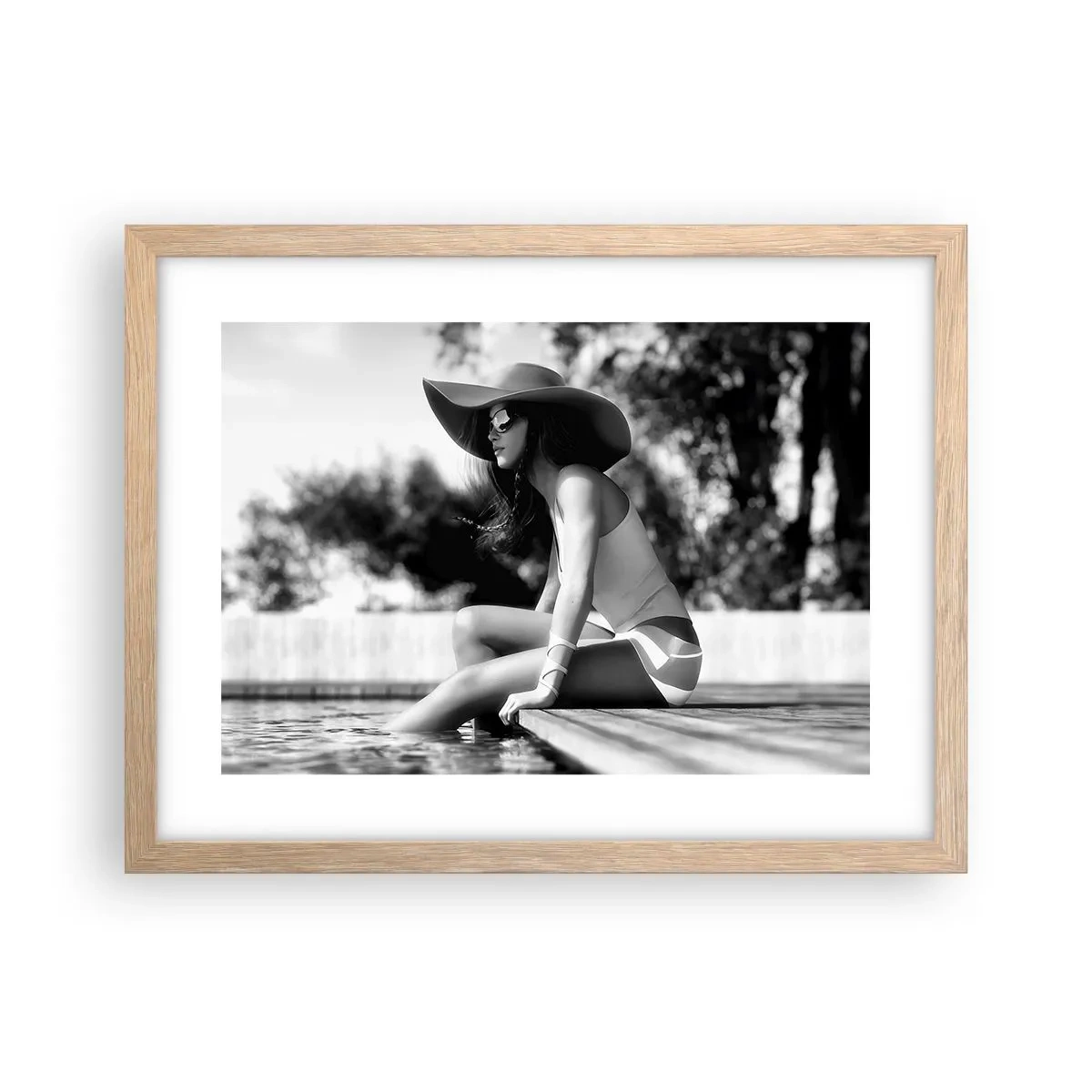 Plakat w ramie jasny dąb - Letnie marzenie - 40x30 cm