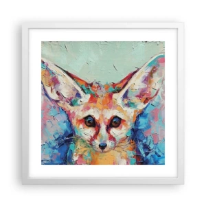 Plakat w białej ramie - Jesteście na mnie gotowi? - 40x40 cm