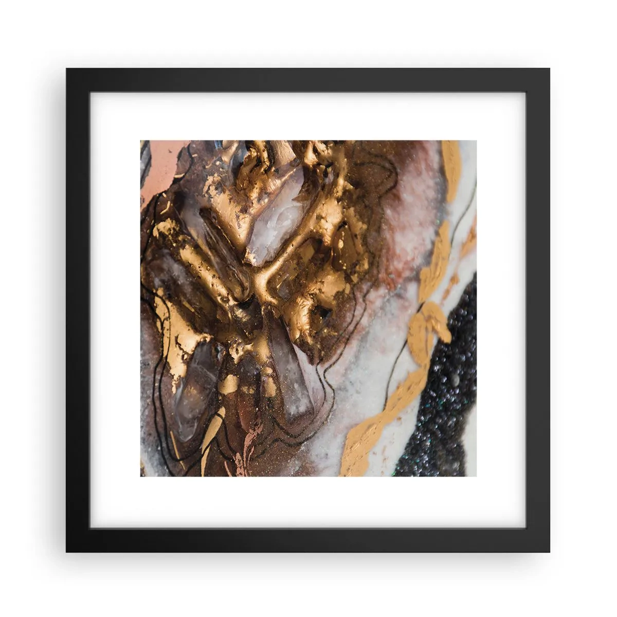 Plakat w czarnej ramie - Żywioł ziemi - 30x30 cm