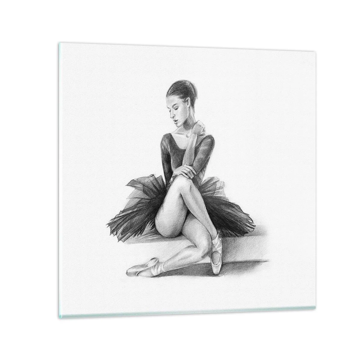 Obraz na szkle - Zaczarowana tańcem - 40x40 cm