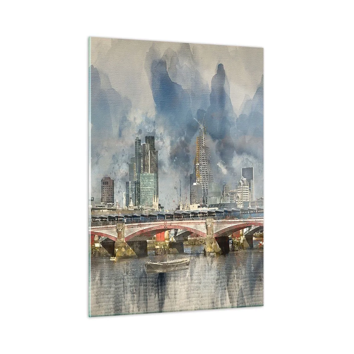 Obraz na szkle - Londyn w całej okazałości - 50x70cm - Londyn w całej okazałości - Nowoczesna dekoracja ścienna do salonu, kuchni i sypialni ARTTOR