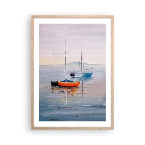 Plakat w ramie jasny dąb - Zasłużony odpoczynek - 50x70 cm