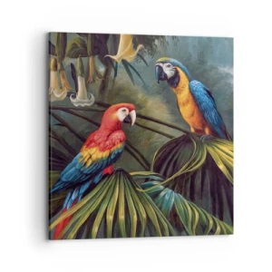 Obraz na płótnie - Romantyzm w tropikach - 70x70 cm