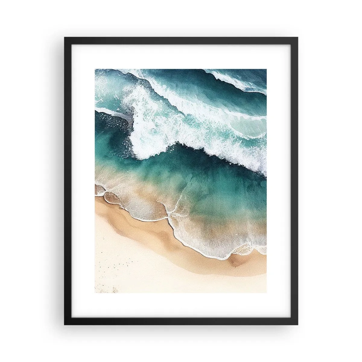 Plakat w czarnej ramie - Odwieczne spotkanie - 40x50 cm