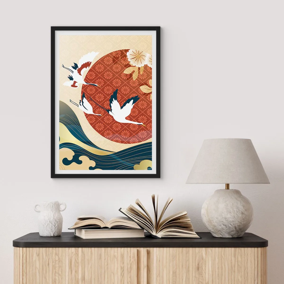 Plakat w czarnej ramie - Japońska baśń - 61x91 cm