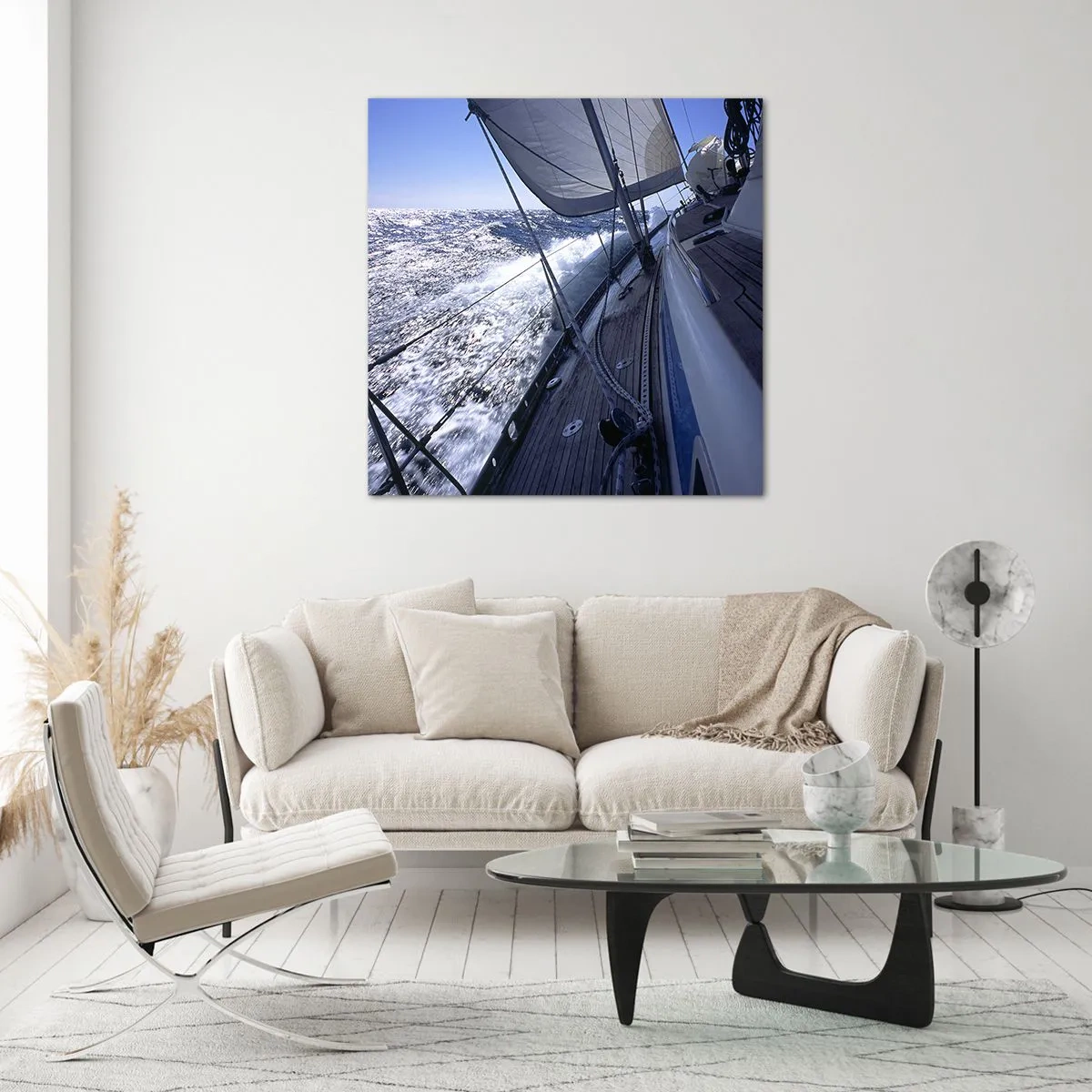 Obraz na szkle - Wiem, co to być ptakiem - 60x60 cm