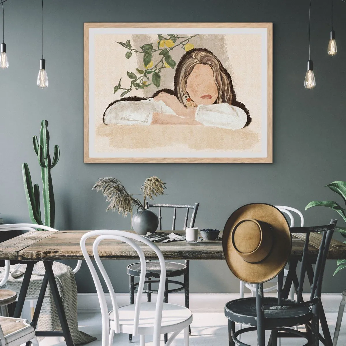 Plakat w ramie jasny dąb - Piękność południa - 100x70 cm