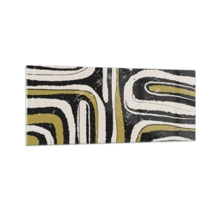 Obraz na szkle - Kompozycja: trakty i zaułki - 100x40 cm