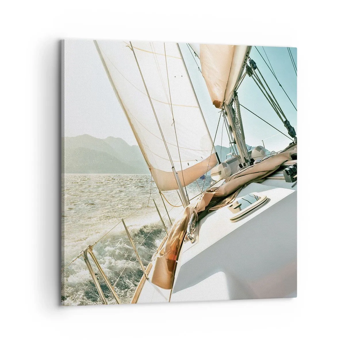 Obraz na płótnie - Pod pełnymi żaglami - 60x60 cm