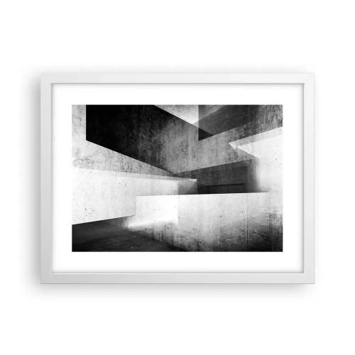 Plakat w białej ramie - Struktura przestrzeni - 40x30 cm