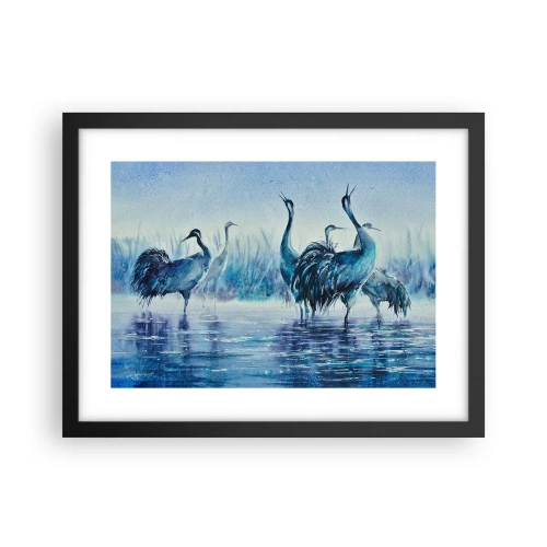 Plakat w czarnej ramie - Poranne spotkanie - 40x30 cm