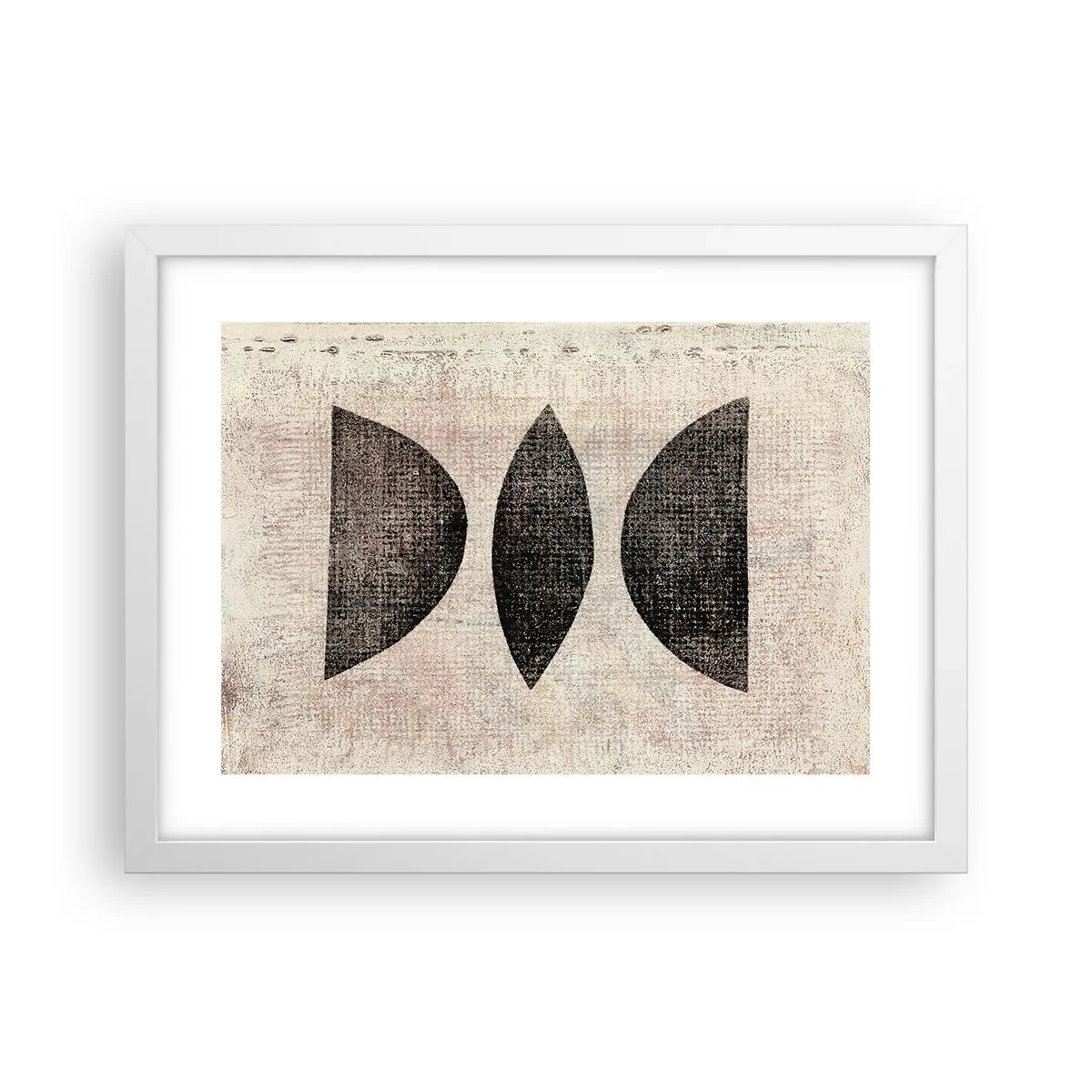 Plakat w białej ramie - Etniczna abstrakcja - 40x30 cm