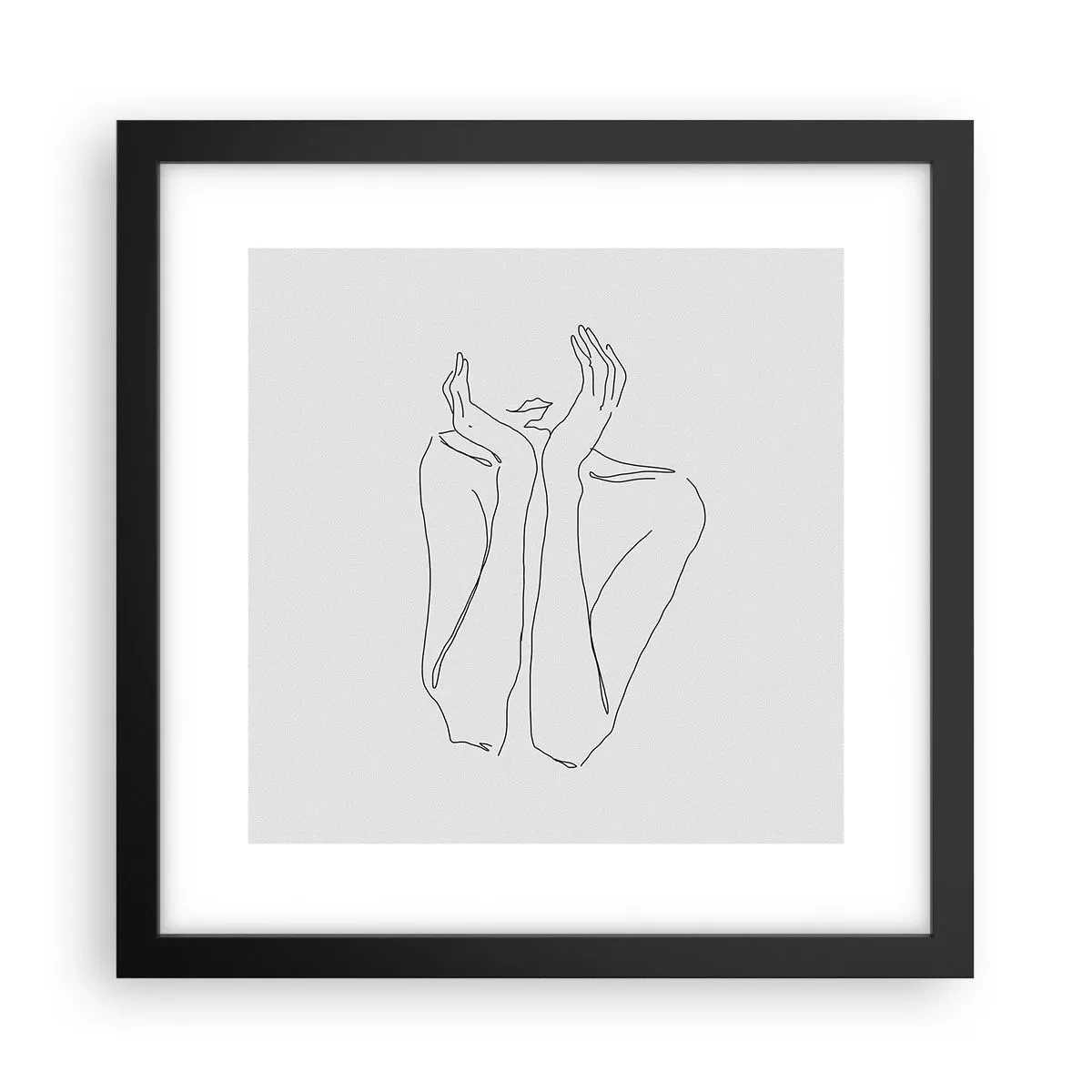 Plakat w czarnej ramie - O czym marzą dziewczyny - 30x30 cm