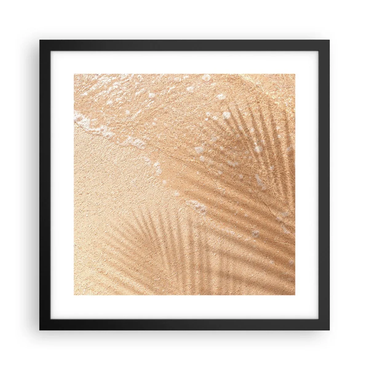 Plakat w czarnej ramie - Cień gorącego lata - 40x40 cm