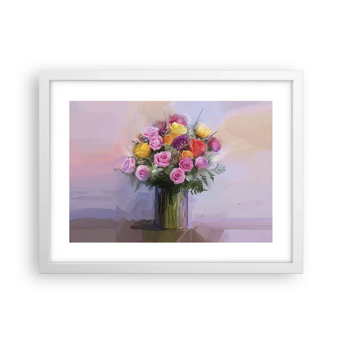 Plakat w białej ramie - Zatrzymane piękno - 40x30 cm
