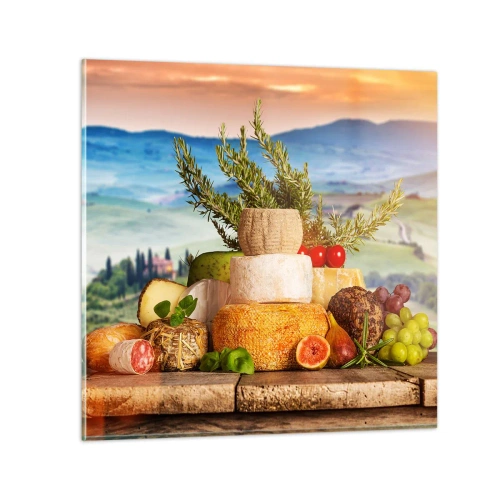 Obraz na szkle - Włoska radość życia - 60x60 cm