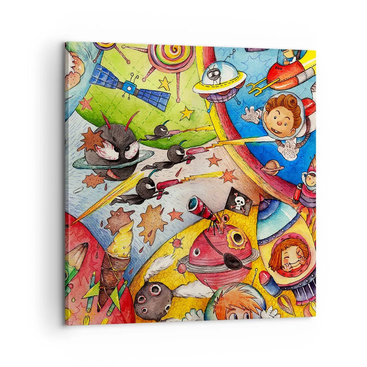 Obraz na płótnie - Wielka kosmiczna przygoda - 60x60 cm