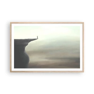 Plakat w ramie jasny dąb - Do góry, oczywiście! - 91x61 cm